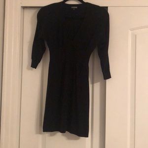 Black sweater dress
